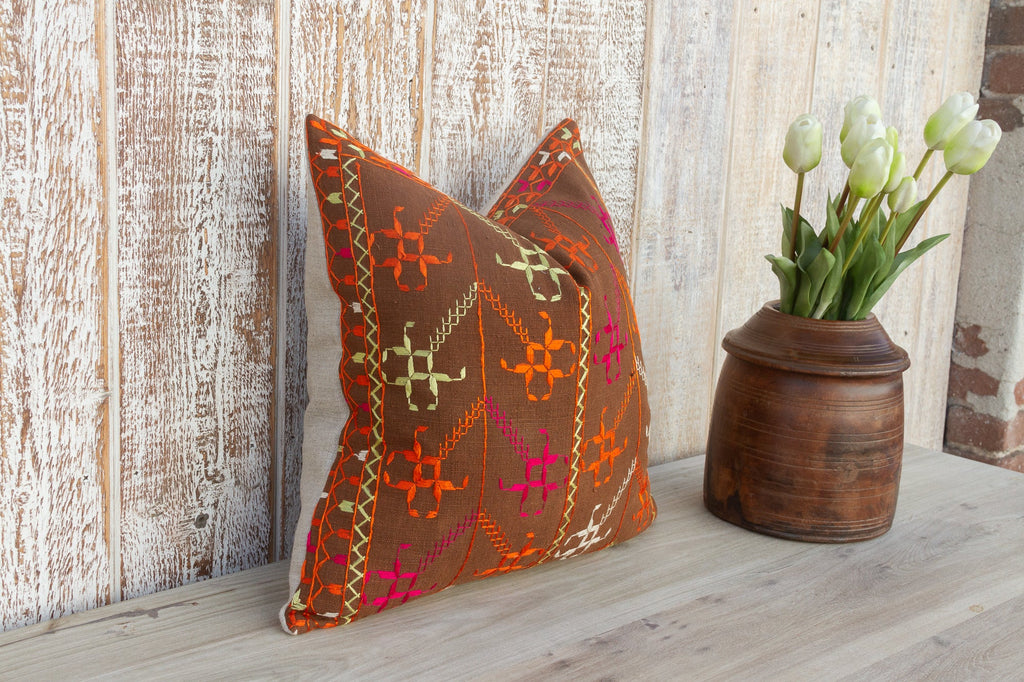 Abi Antique Indian Folk Pillow Cover