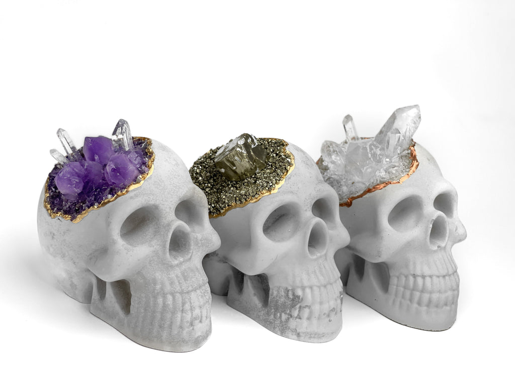 Clear Quartz Skull Head