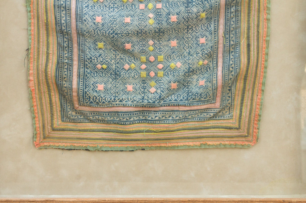 19th Century Framed Hmong Embroidery