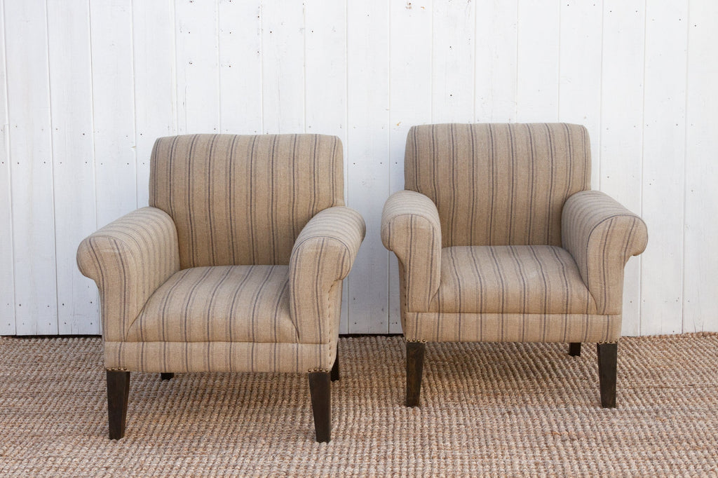 Pair of French Farmhouse Club Chair