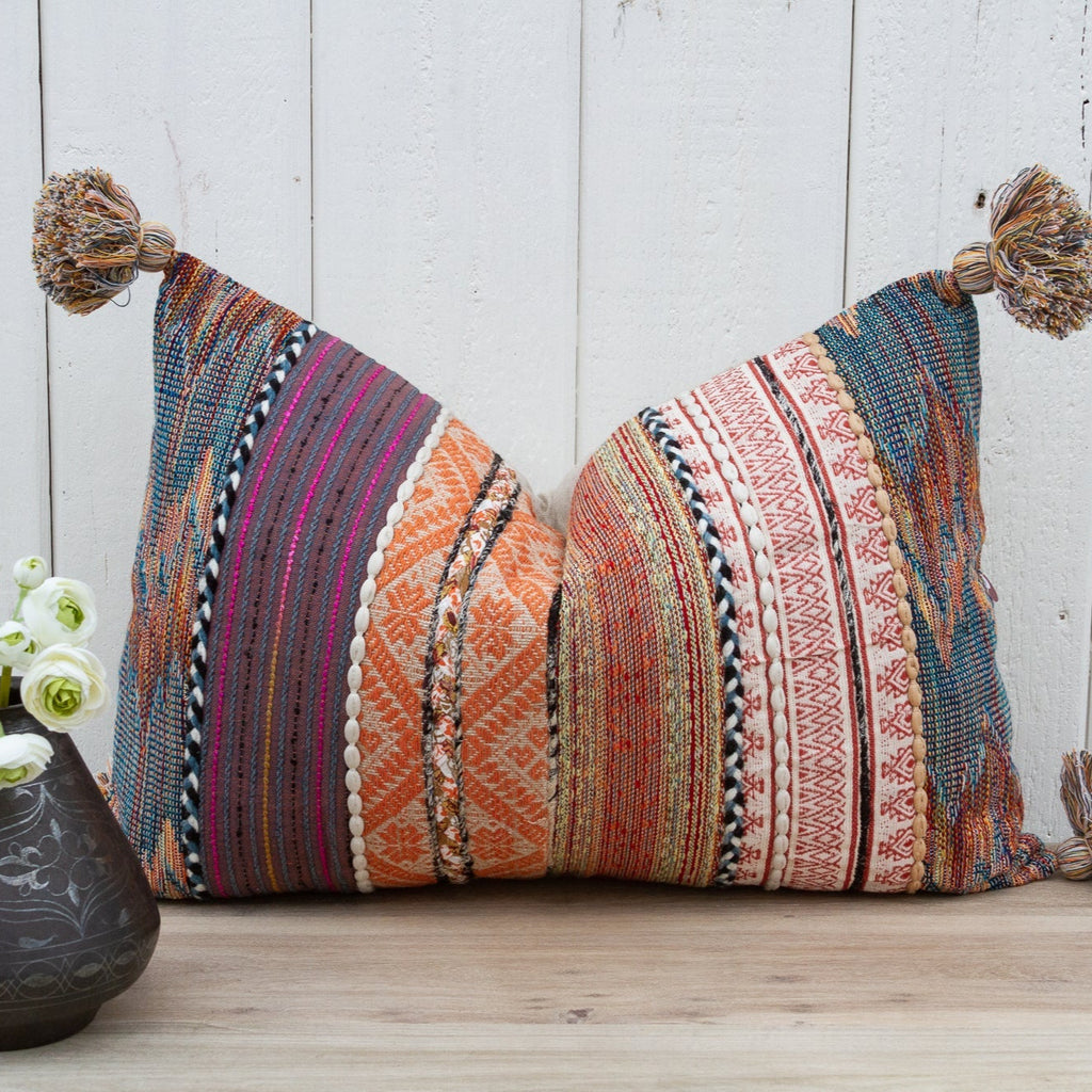 Purple Margarita Nomadic Moroccan Lumbar Pillow Cover