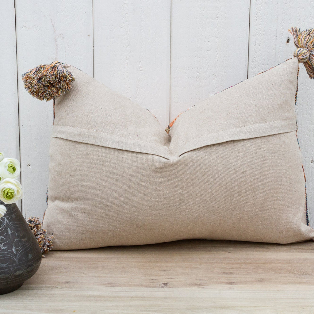 Purple Margarita Nomadic Moroccan Lumbar Pillow Cover