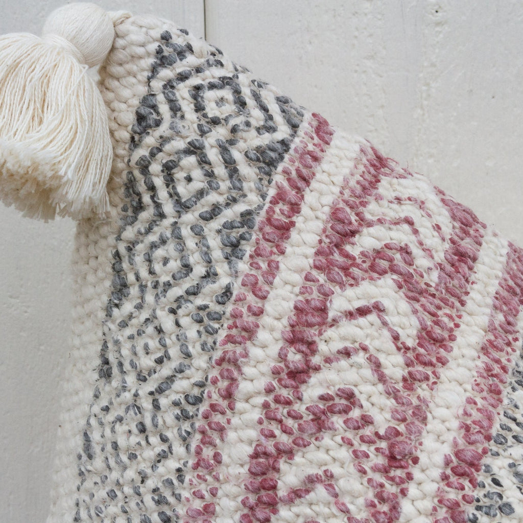 Rose Mist Nomadic Moroccan Lumbar Pillow Cover (Trade)