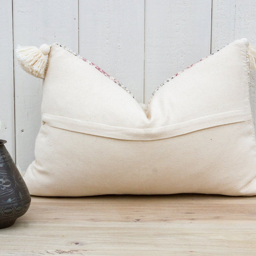 Rose Mist Nomadic Moroccan Lumbar Pillow Cover (Trade)