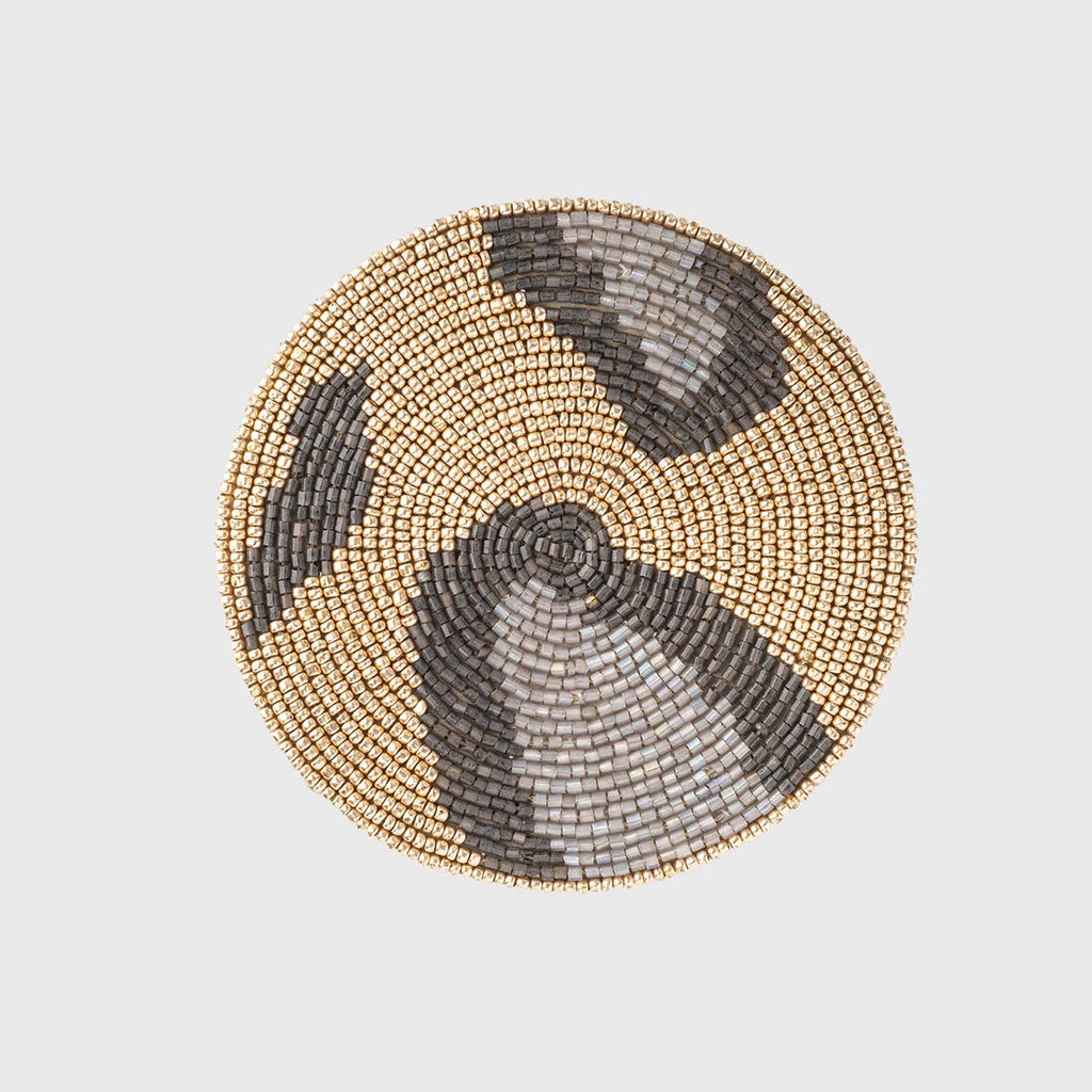 Animal Pattern Coasters, Gold, Set of 4