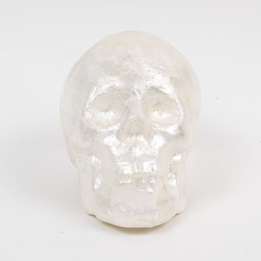 Capiz skull, pearl