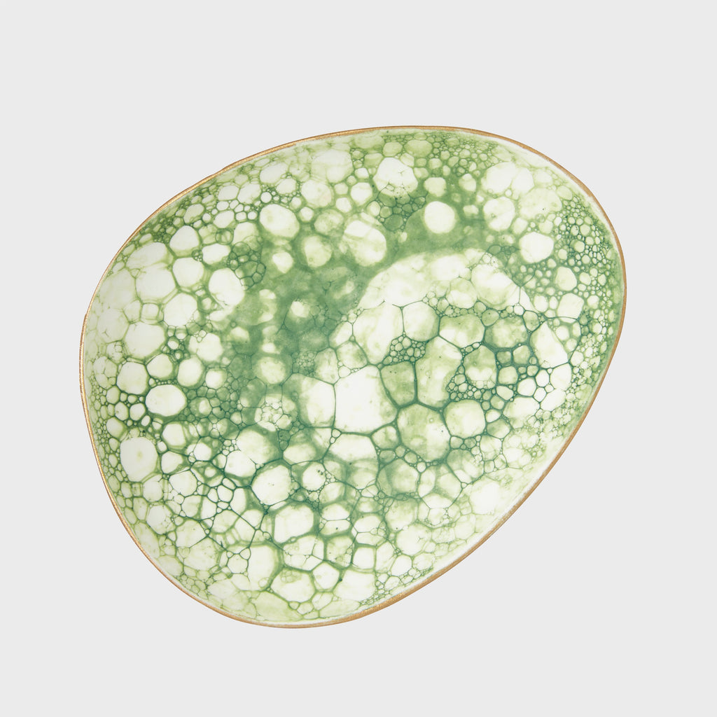 Bubble glaze porcelain ring dish