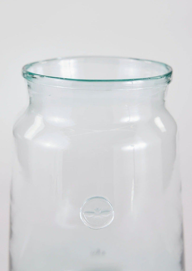 etúHOME Large French Mason Jar Vase - 14.25" Tall