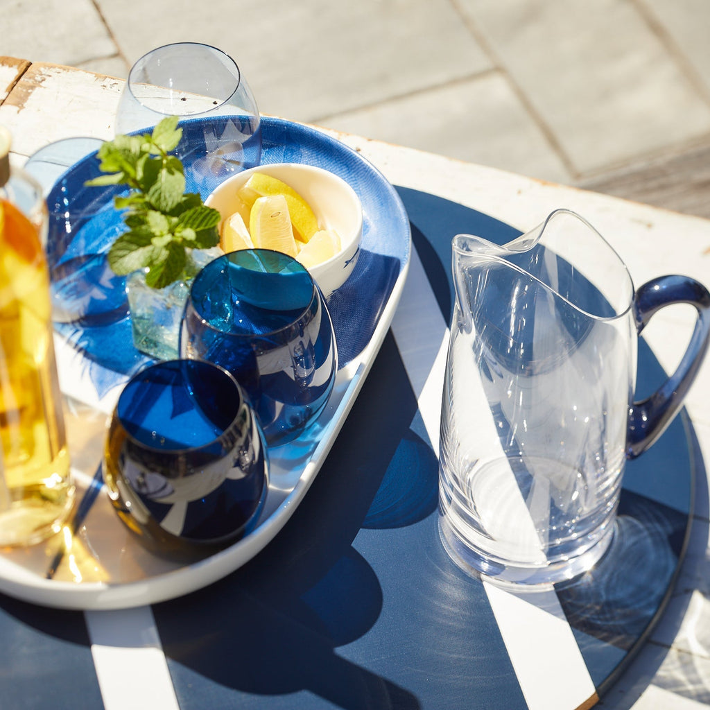 Les Nuages Blue Handle Small Pitcher