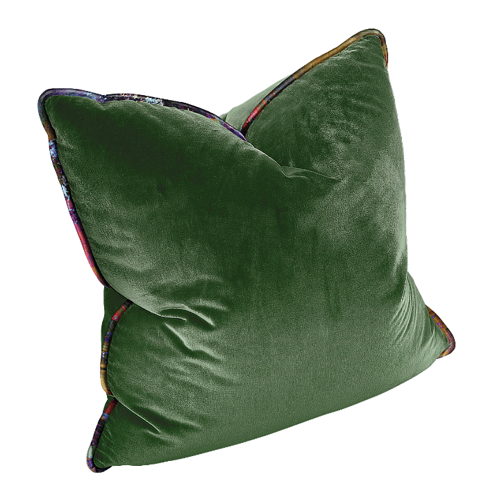 Forest green discount velvet throw pillow