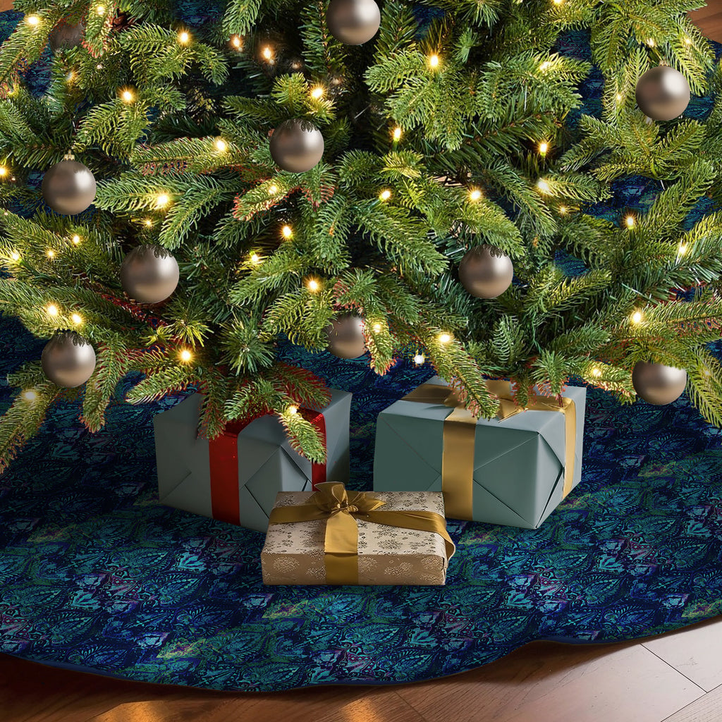 Christmas Tree Skirt - Neela Blue