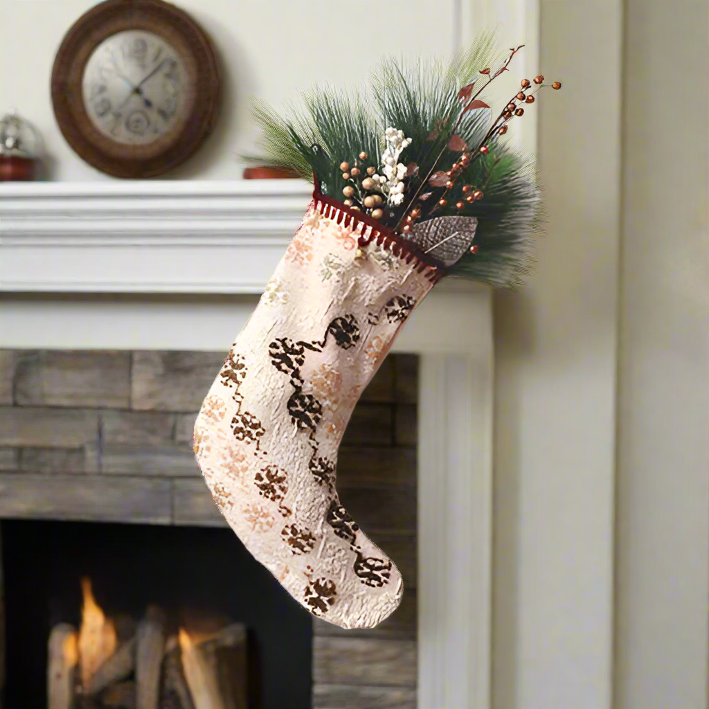 Vintage Kilim Stocking in Cream