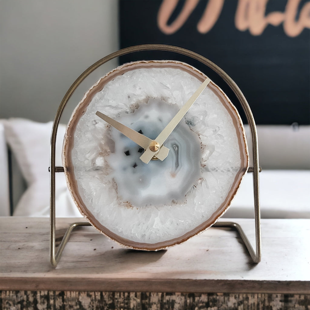 Agate Desk Clock (SH)