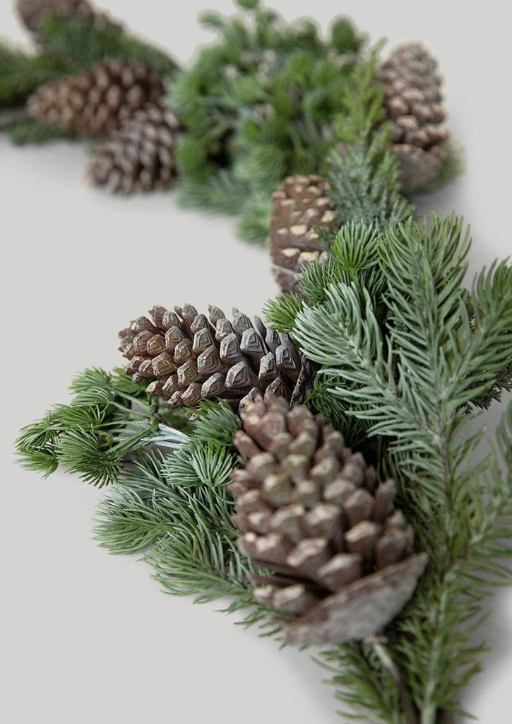 Real Touch Spruce and Pine Cone Garland - 48"