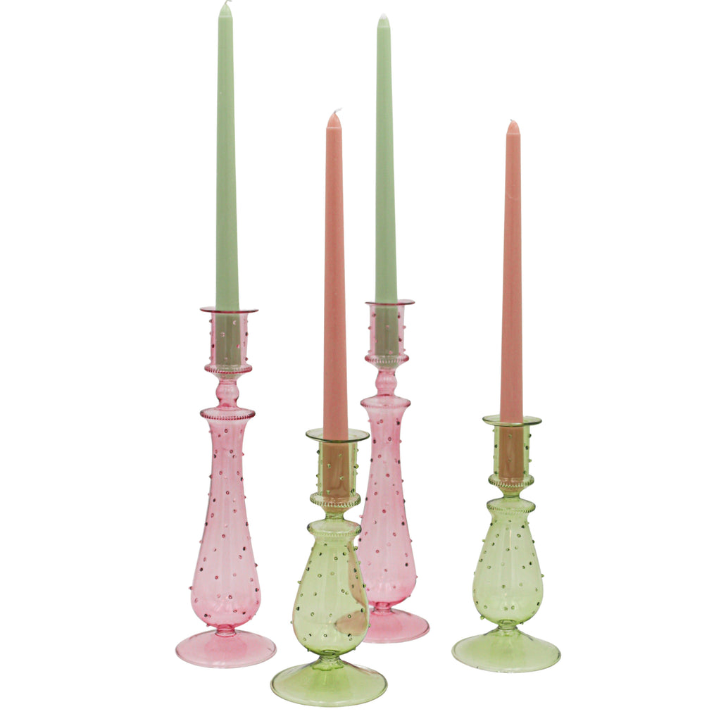 Extra Tall Pistachio Cream Taper Candle, 1 Case of 25 Candles (4 in each pack)