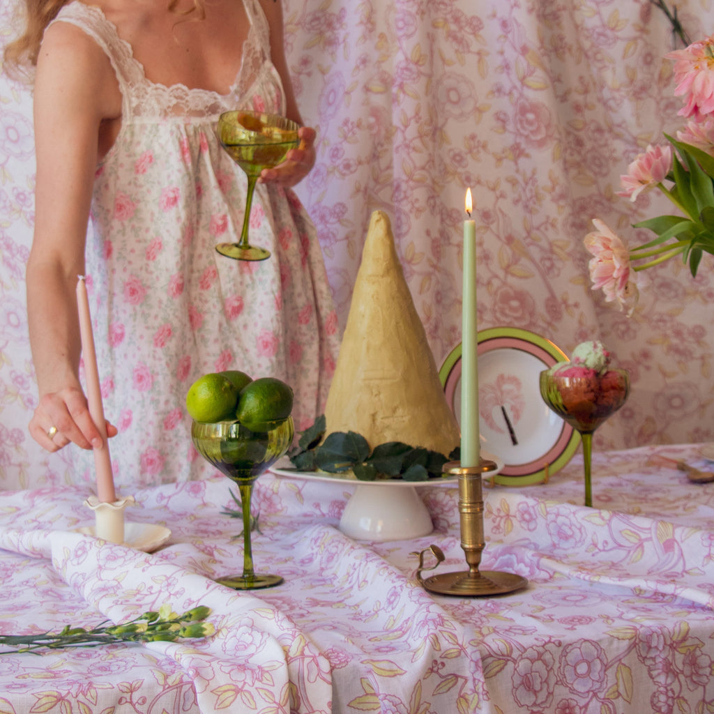 Extra Tall Pistachio Cream Taper Candle, 1 Case of 25 Candles (4 in each pack)