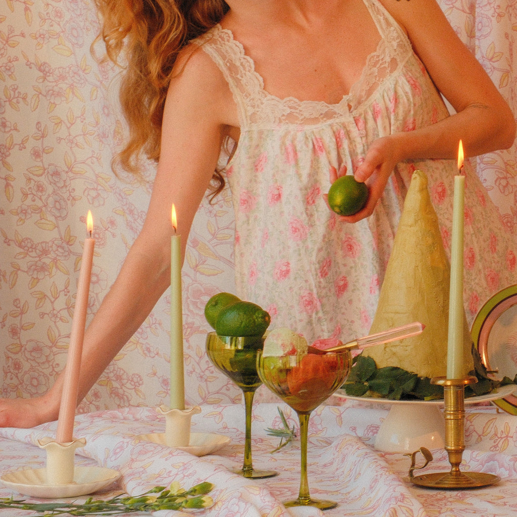 Extra Tall Pistachio Cream Taper Candle, 1 Case of 25 Candles (4 in each pack)