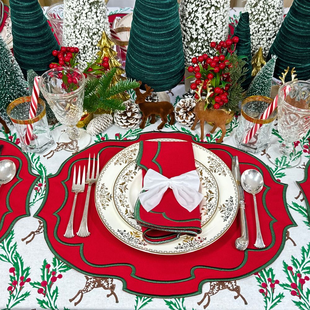 Enchanted Christmas Reindeer - Tablecloth