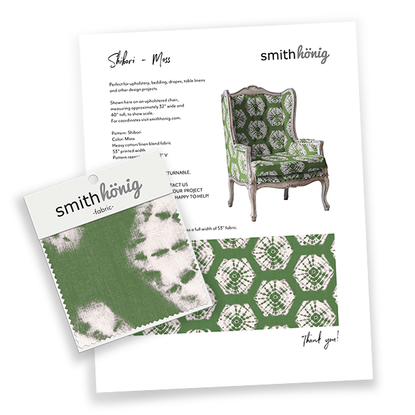 Fabric Swatch Kit - Shibori/Moss