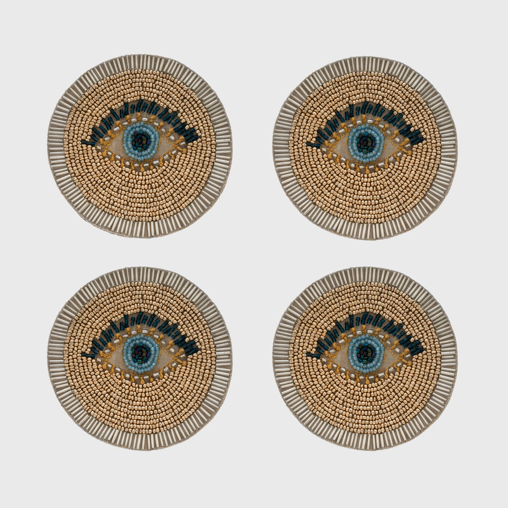 Evil eye coasters