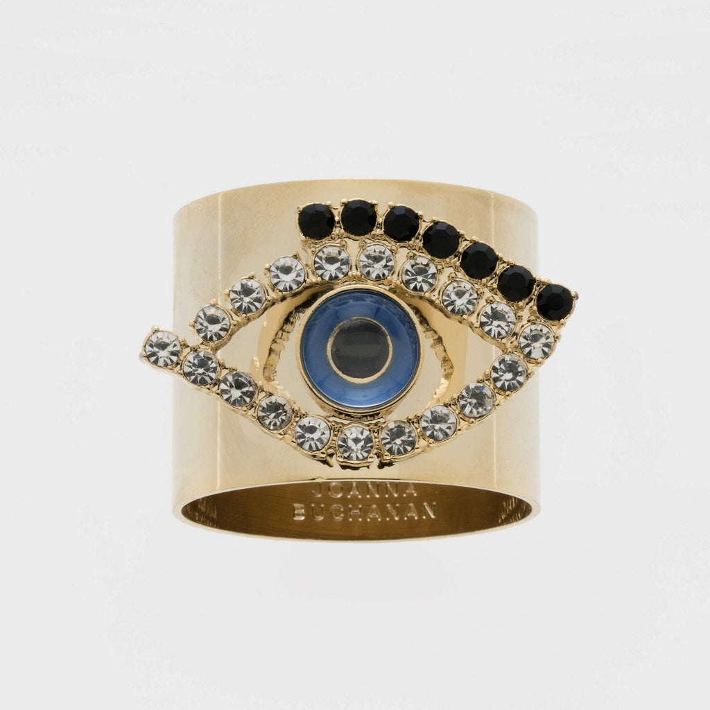 Evil eye napkin rings, set of two