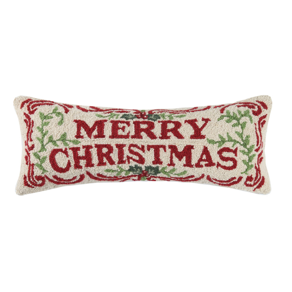 Merry Christmas Hook Pillow