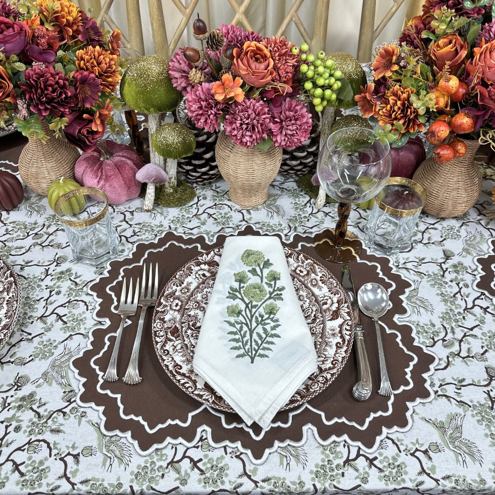 Whitley Placemat - Cocoa and White (Set of 4)