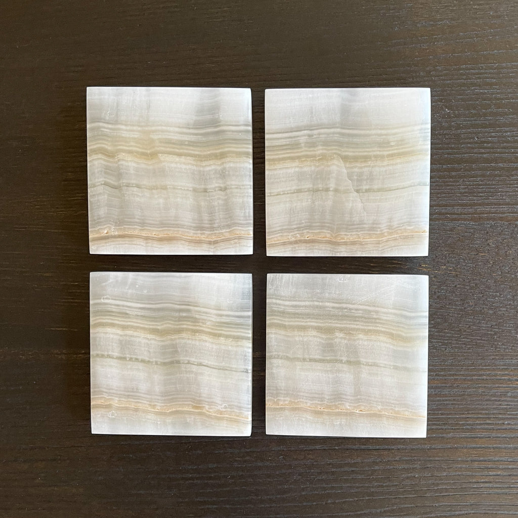 Amber Onyx Coaster Set