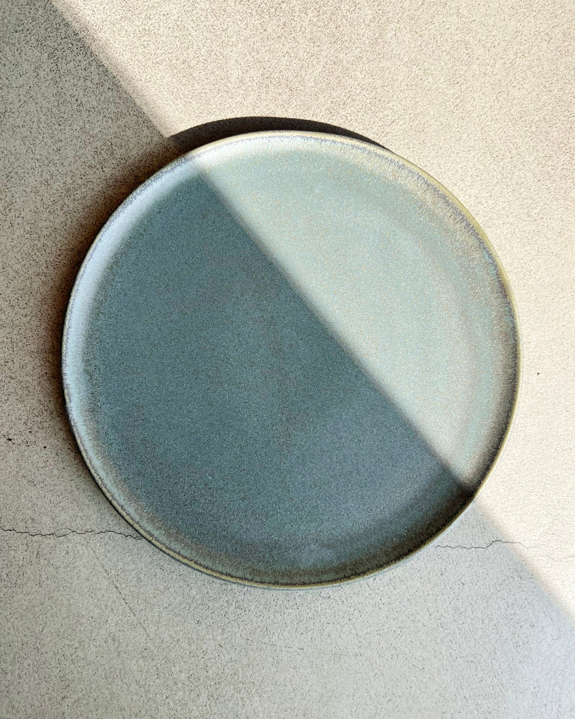 Aqua Ceramic Handmade Dinner Plates - Set of 4