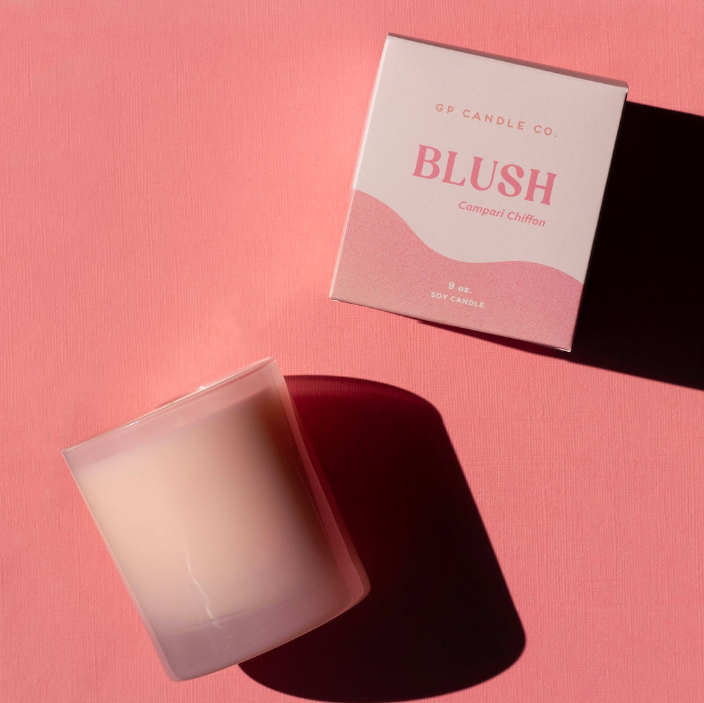 Blush 9 oz. Hue Candle (Campari Chiffon)