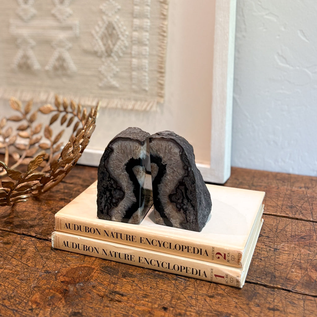 Brazilian Agate Bookend Pair