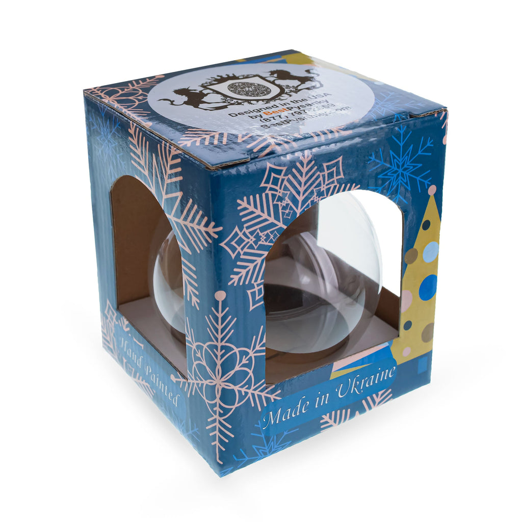 White Lilies Flowers Glass Ball Ornament