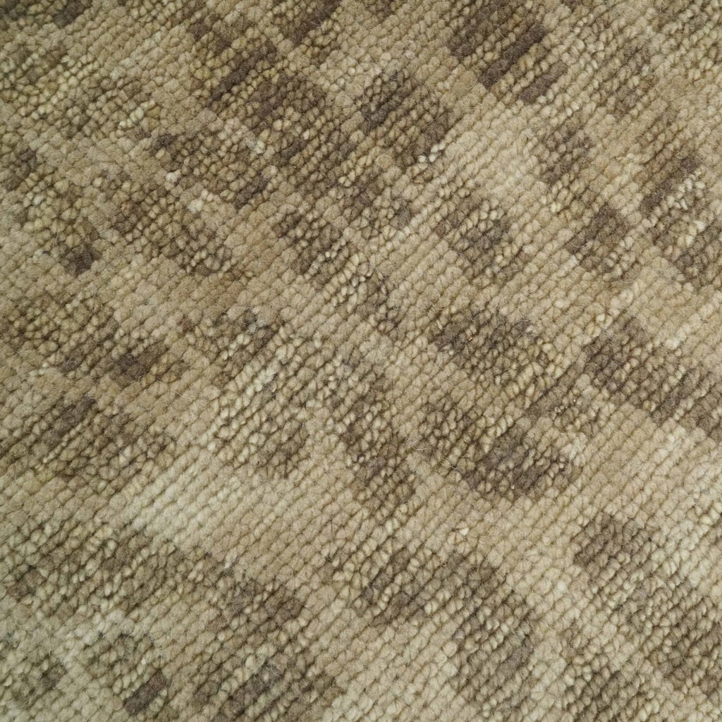 Custom-Made Camel & Taupe Modern Leopard Design Hand-Knotted Wool Area Rug