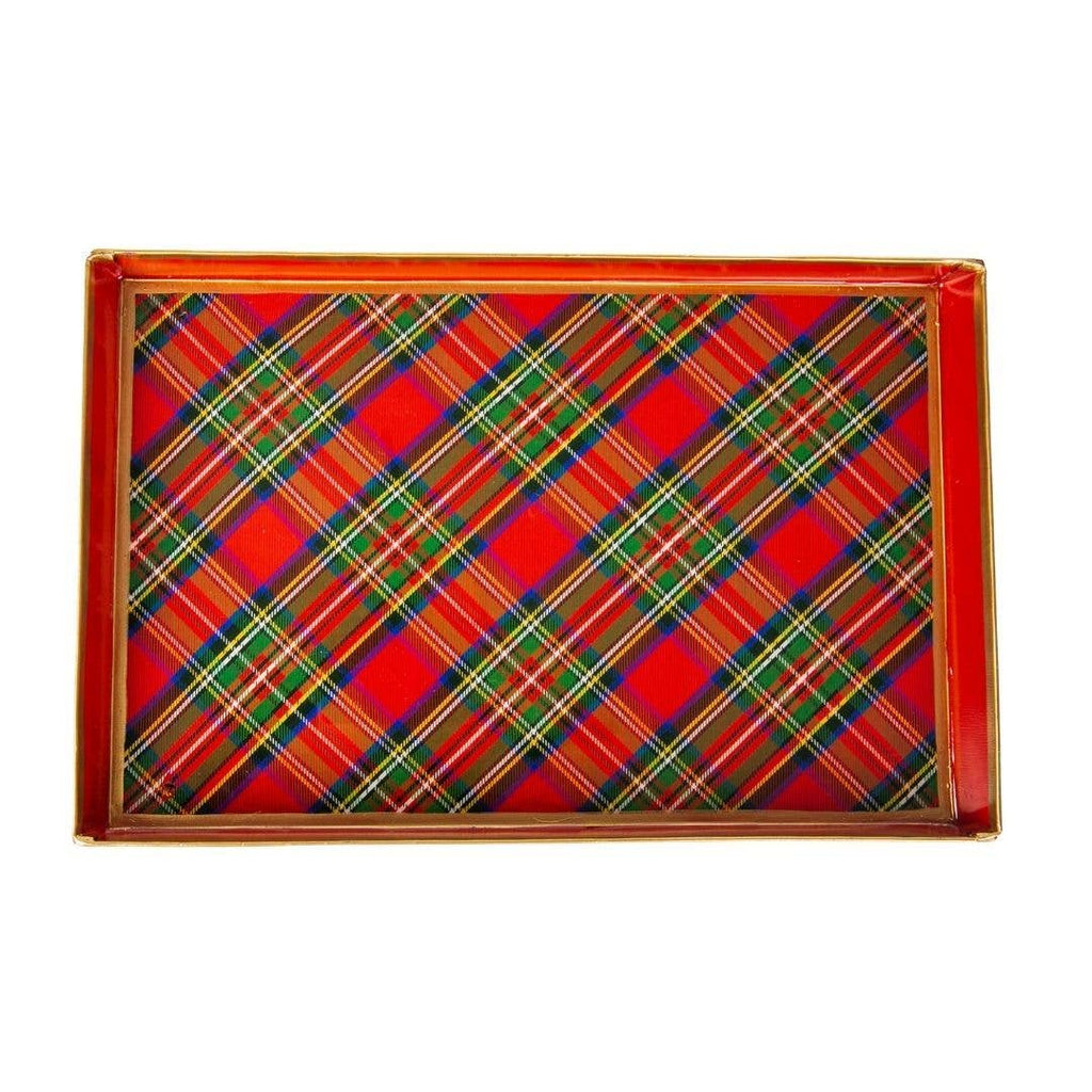 Royal Tartan Enameled Oliver Tray