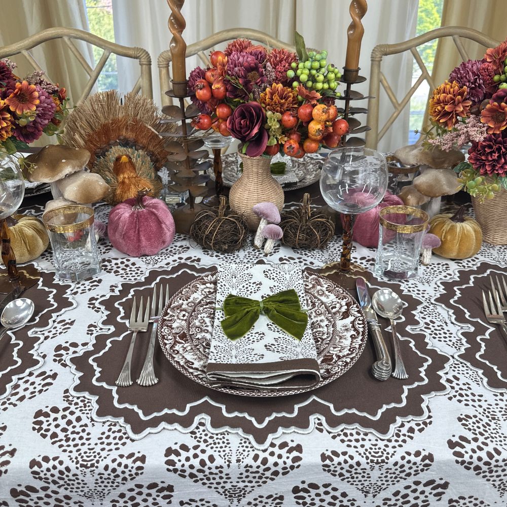 Whitley Placemat - Cocoa and White (Set of 4)