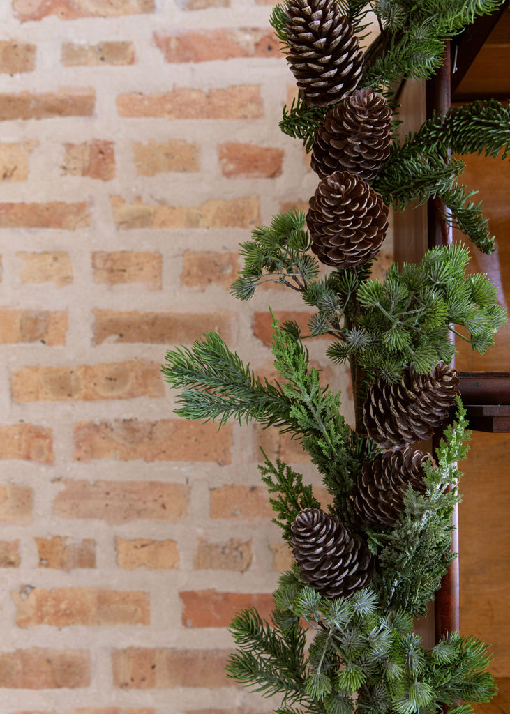 Real Touch Spruce and Pine Cone Garland - 48"