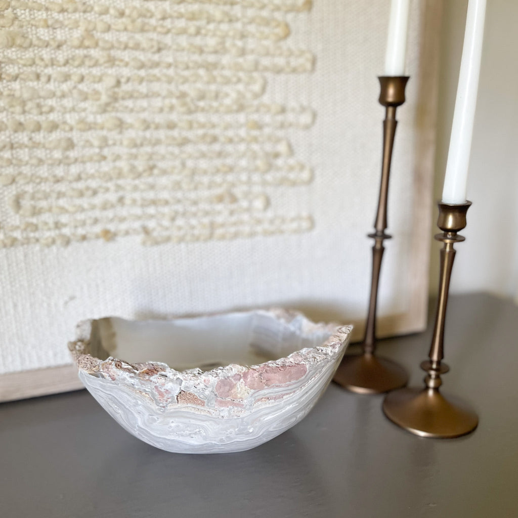 Hand Carved Grey Onyx Bowl