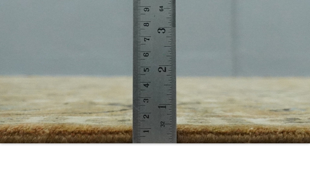 Hand knotted Beige, Ivory and Brown 8x10 Hand knotted Oushak Area Rug