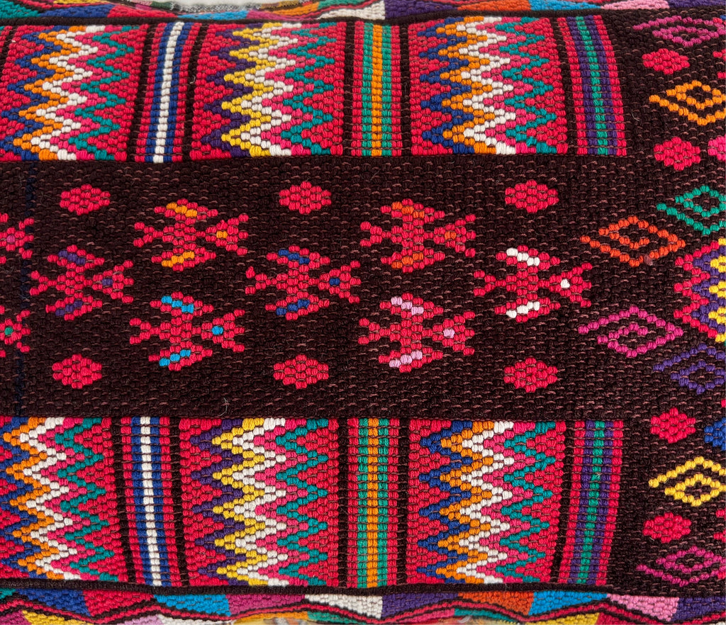 Huipil & Hemp Throw Pillow Cover