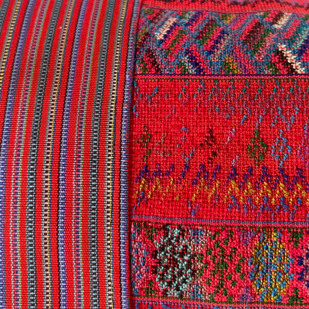 Huipil & Hemp Throw Pillow Cover