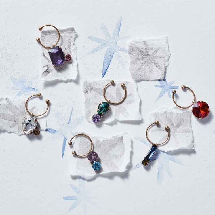 Jeweled wine charms