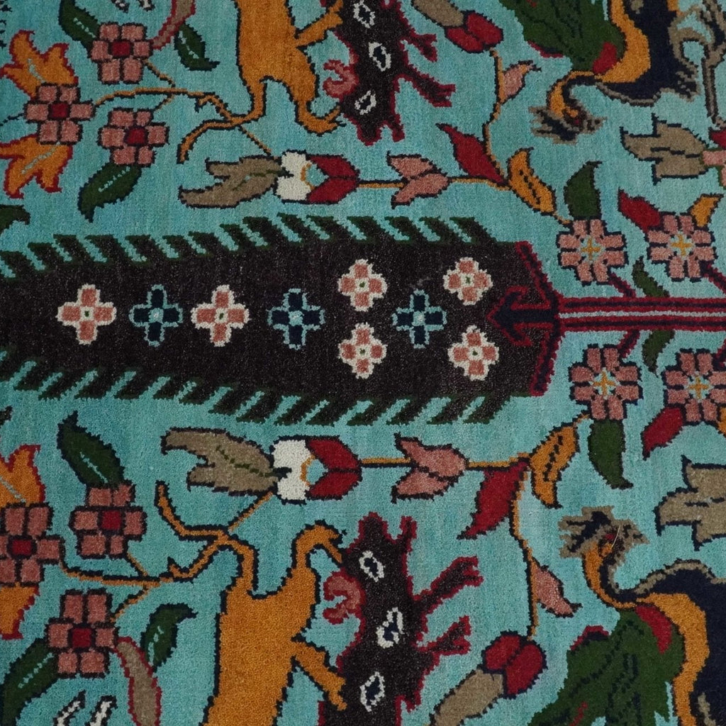 Jungle Animal Tree of Life Rug 9x12