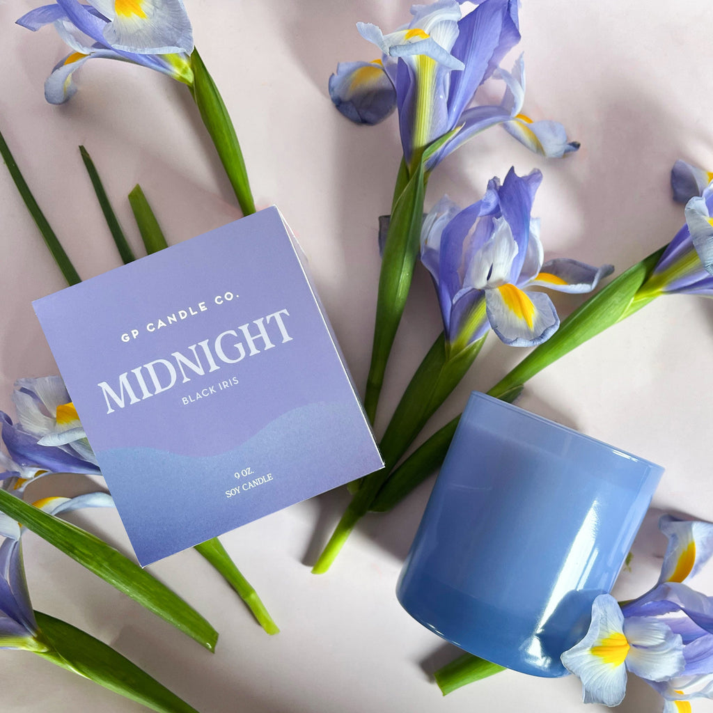 Midnight 9 oz. Hue Candle (Black Iris)