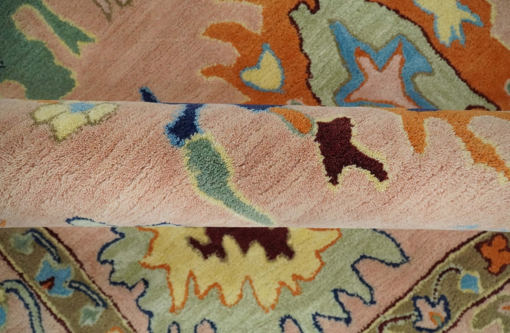 Ready to Ship Hand Tufted Pink Modern Colorful Oushak Rug, Kids, Living Room Rug