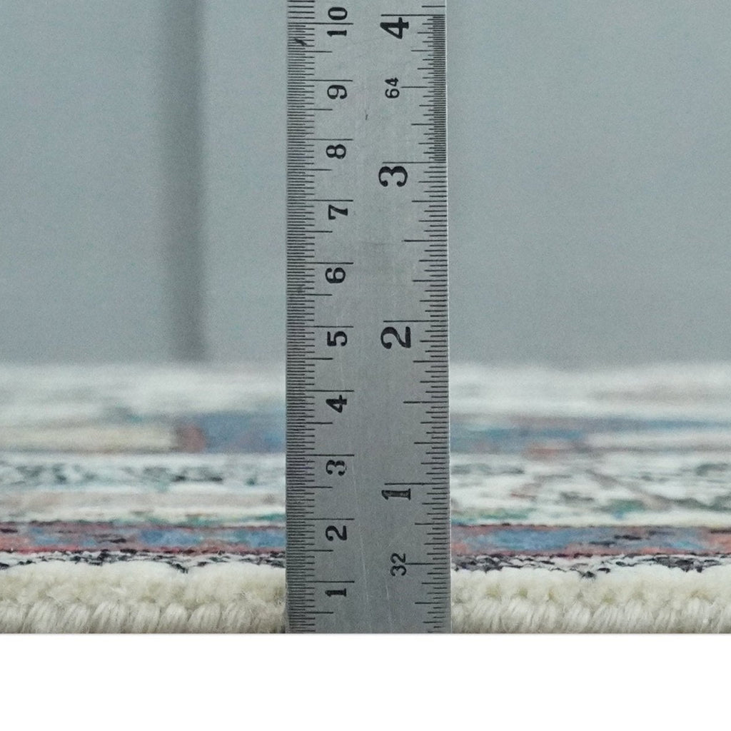 The Jungle Life Hunter and the King Animal Tree Rug Hand Knotted Ivory and Olive Wool