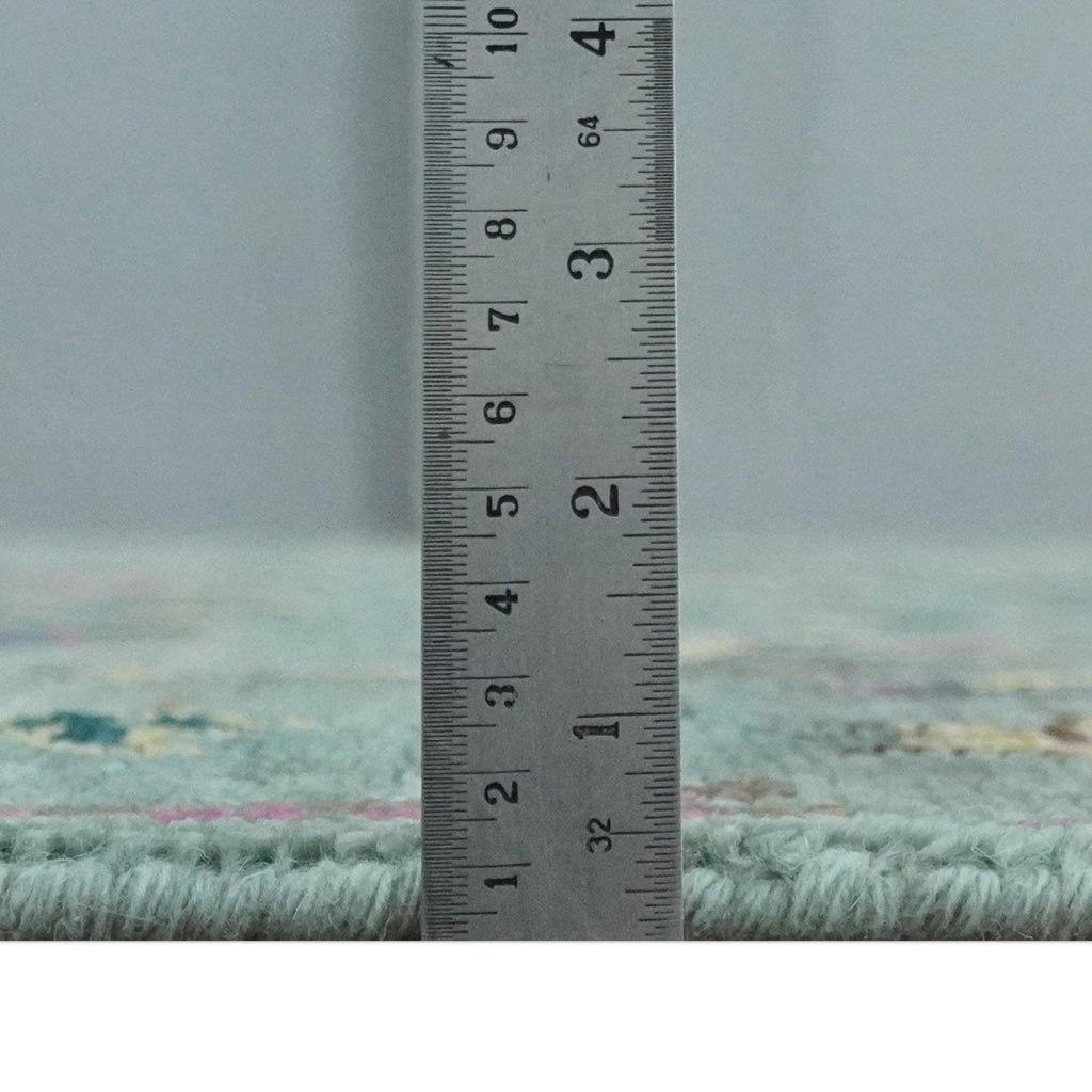 The Jungle Life Peacock on tree Rug Hand Knotted Multi Size Green Wool Rug