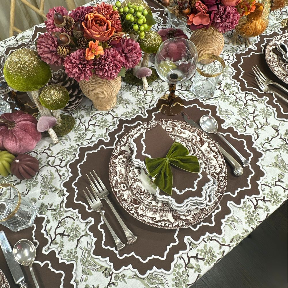 Whitley Placemat - Cocoa and White (Set of 4)