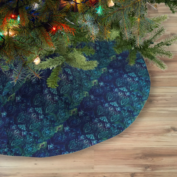 Christmas Tree Skirt - Neela Blue