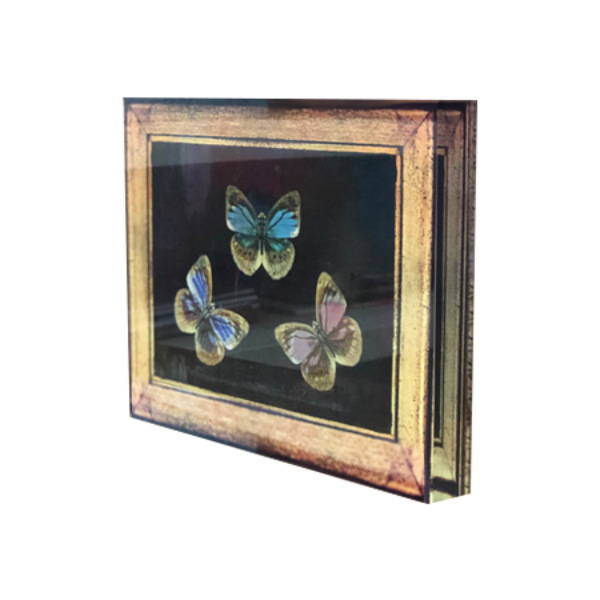 Acrylic Art Block - Black Butterfly
