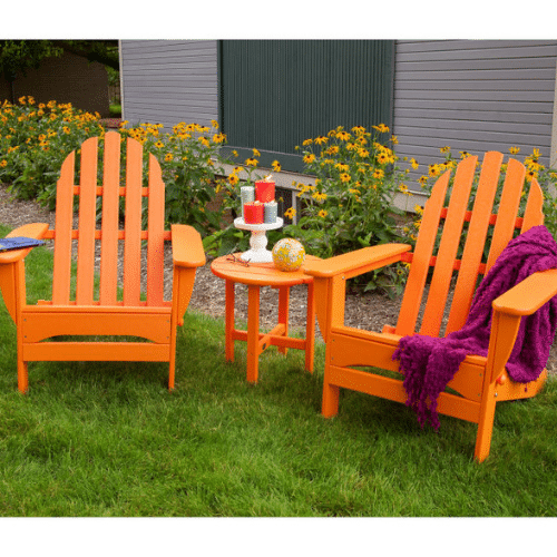 Classic Folding Adirondack Chair - Orange